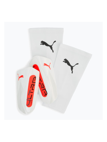 PUMA Ultra Light ръкавни предпазители за пищялки puma white/glowing red