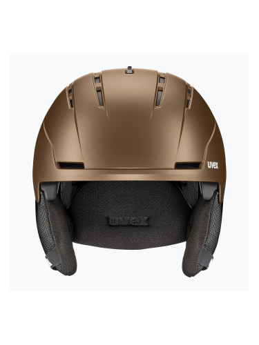 Ски каска UVEX Stance brown/black matt