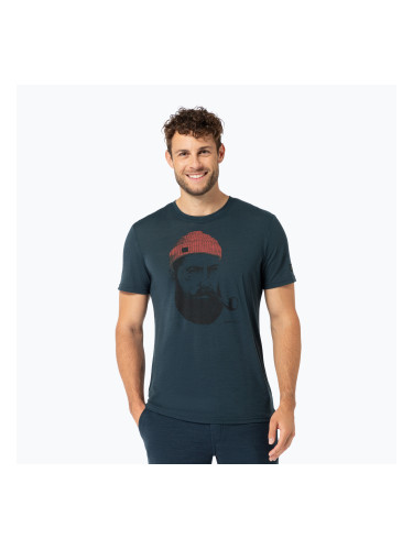 Мъжка тениска super.natural Sailor Tee blueberry/jet black/high risk red