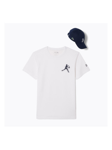 Мъжка тенис фланелка Lacoste TH1044 white/navy blue