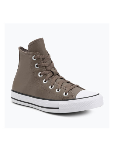 Кецове Converse Chuck Taylor All Star Faux Leather Hi classic taupe/dark matter