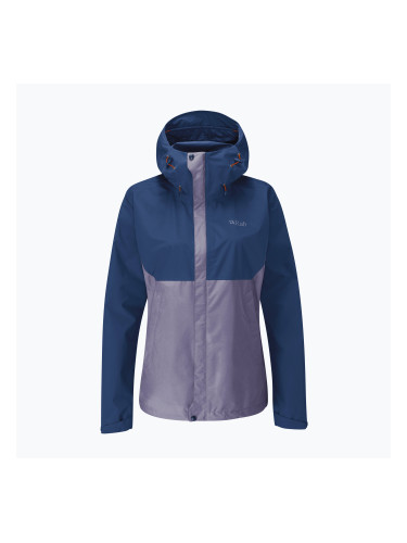 Дамско яке за дъжд Rab Downpour Eco patriot blue/purple sage