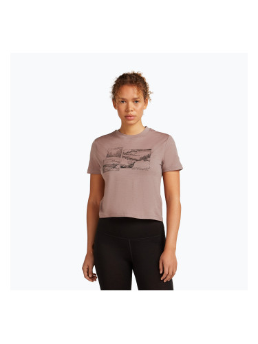 Дамска тениска icebreaker Merino 150 Tech Lite Crop The Climb summit