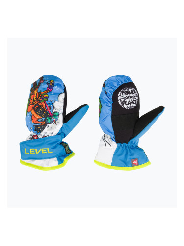 Level Animal детски ски ръкавици светлосини