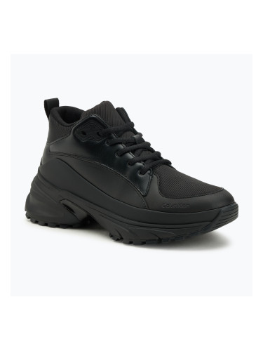 Мъжки обувки Calvin Klein YM0YM01418 Hike Runner Mid Laceup Tech Mix triple black