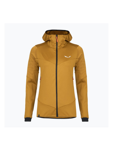 Дамски суитшърт за трекинг Salewa Sella Crevasse Hd golden brown
