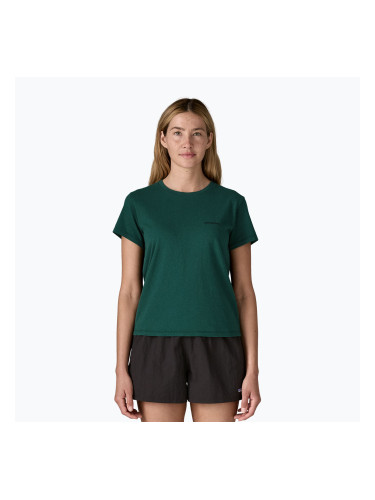 Дамска тениска Patagonia P-6 Logo Responsibili-Tee cascade green