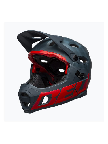 Велосипедна каска Bell FF Super DH MIPS Spherical prime matte blue/crimson