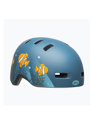 Детска велосипедна каска Bell Lil Ripper clown fish matte gray/blue