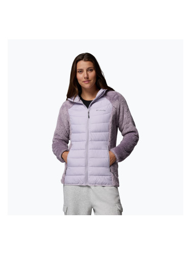 Дамско ватирано яке Columbia Powder Lite II Sherpa Hybrid shale purple/lavender pearl