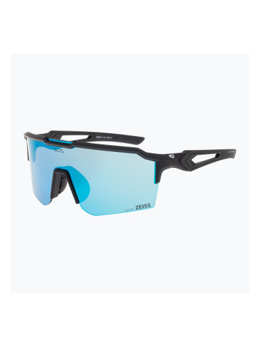 Слънчеви очила GOG Valhalla матово черно/рефлекторно небесно синьо