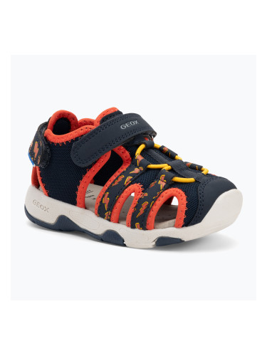 Детски сандали Geox Multy в тъмносиньо/оранжево