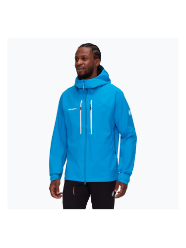 Мъжко дъждобранно яке Mammut Taiss HS с качулка Glacier Blue