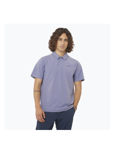 Мъжка тениска Salomon Trackline Polo Blue Granite