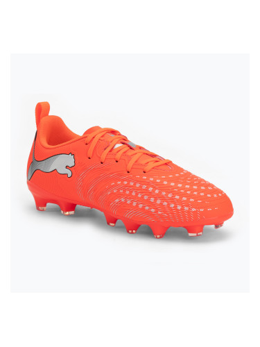 Детски футболни обувки PUMA Future 9 Play FG/AG Jr glowing red/puma white/puma black/puma silver