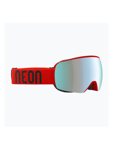Скиорска маска Neon Beam red/mirror acciaio