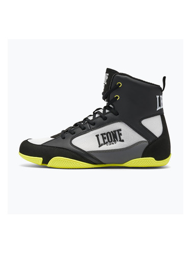 Боксови обувки LEONE 1947 Premium black/lime/blue/white