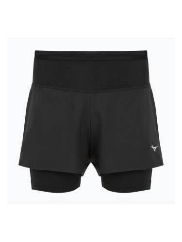 Дамски шорти за бягане Mizuno Trail ER 2IN1 black