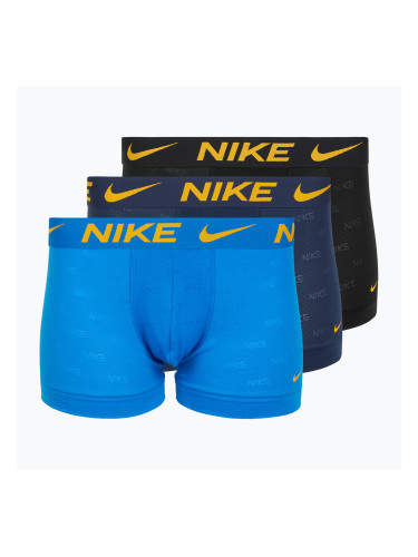 Nike Elite Breathe Trunk мъжки боксерки 3 чифта фотосиньо/среднощно тъмно/черно
