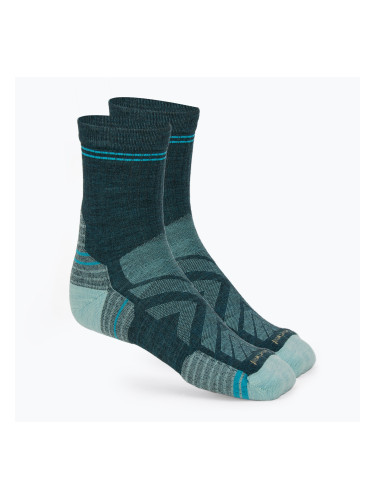 Samrtwool дамски чорапи Hike Targeted Cushion Mid Crew twilight blue