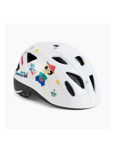 Детска велосипедна каска Alpina Ximo white bear gloss