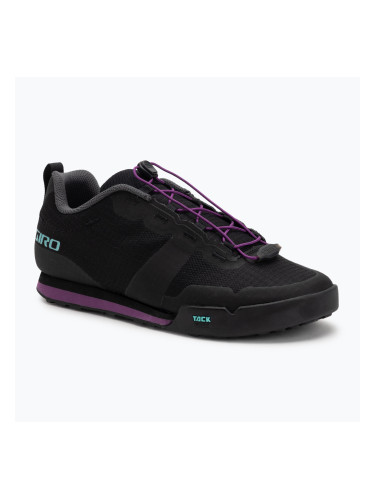 Дамски обувки за колоездене на платформа Giro Tracker Fastlace black/throwback purple