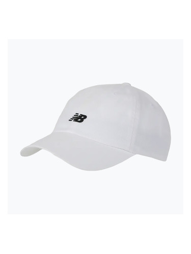 Жените New Balance 6 Panel Class бяла бейзболна шапка