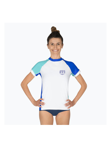 Дамска тениска за плуване Mares Rashguard Shield white