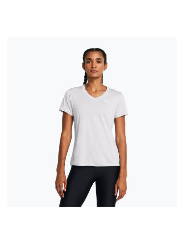 Дамска тениска за тренировка Under Armour Tech V-Twist halo gray/white