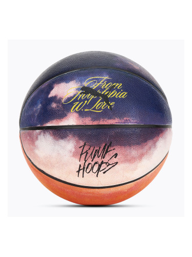 PUMA Hooptopia Sunset Баскетболен пламък оранжево/пума черно/многоцветен размер 7