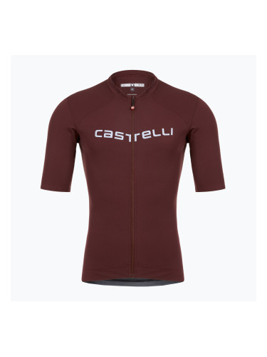 Мъжко колоездачно трико Castelli Prologo Lite deep bordeaux/ silver gray