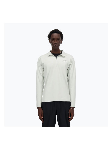 Мъжки суитшърт за бягане New Balance Space Dye 1/4 Zip grey