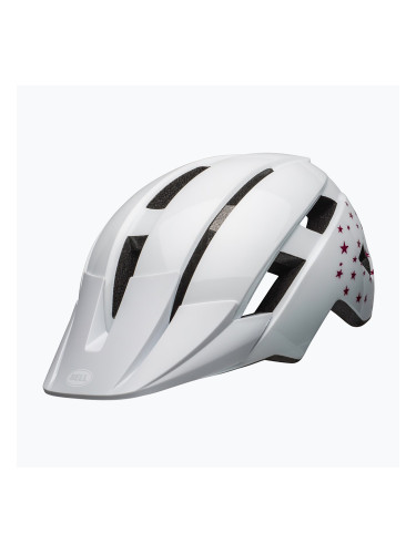 Детска велосипедна каска Bell Sidetrack II gloss/white