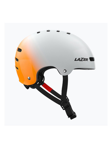 Велосипедна каска Lazer One+ silver/orange