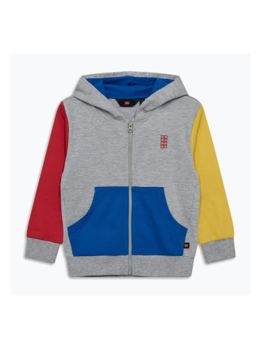 Детски суитчър LEGO Lwsaku 201 сив/меланж