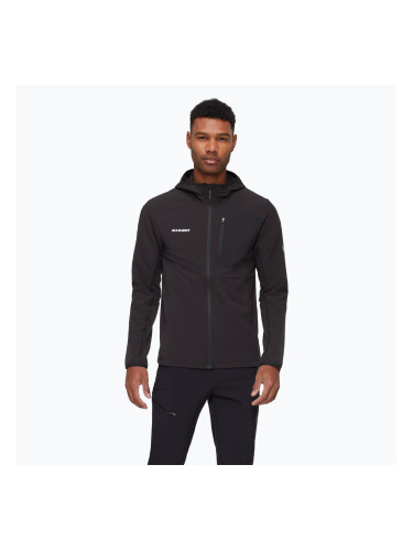 Мъжки суитшърт за трекинг Mammut Madris Light ML Hooded черно