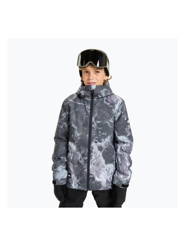 Детско яке за сноуборд Quiksilver Mission Printed thermostamp grayscale