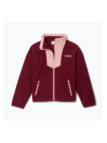 Детски поларен суитшърт Columbia Sequoia Grove Full Zip Fleece rich wine/eraser pink