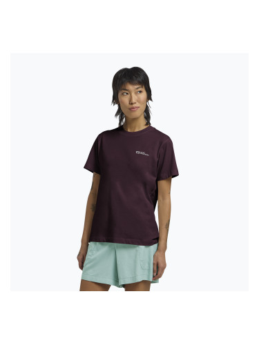 Дамска тениска Jack Wolfskin Essential amaranth