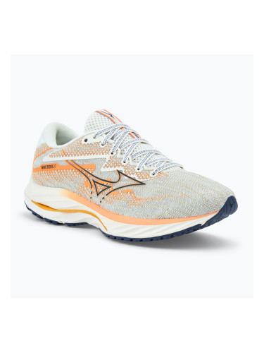 Дамски обувки за бягане Mizuno Wave Rider 27 snow white/ nightshadow blue/ coral reef