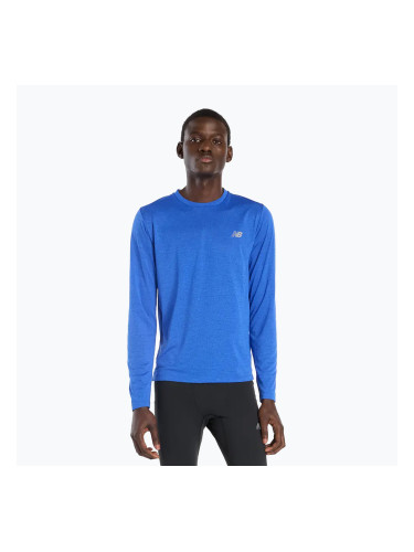 Мъжка блуза с дълъг ръкав New Balance Athletics blue gemstone
