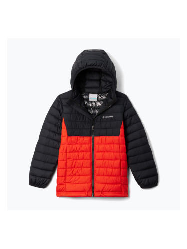 Детско пухено яке Columbia Powder Lite II Hooded spicy/ black