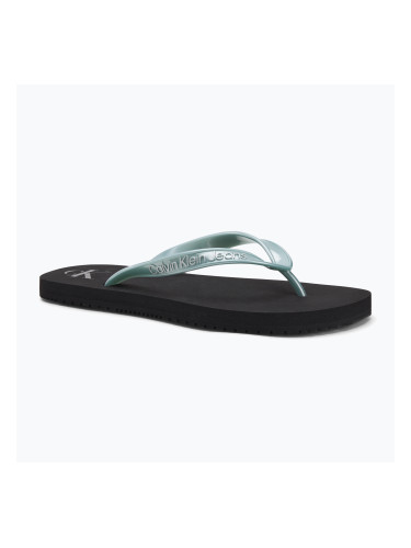 Calvin Klein дамски джапанки YW0YW01719 Beach Sandal Monologo Tpu black/cloud blue