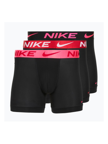 Мъжки боксерки Nike Dri-Fit Essential Micro Boxer Brief 3 чифта black hyper pink/uni red/black high shine wb