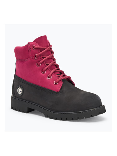Детски обувки Timberland Premium 6 In Lace black nubuck/dark pink