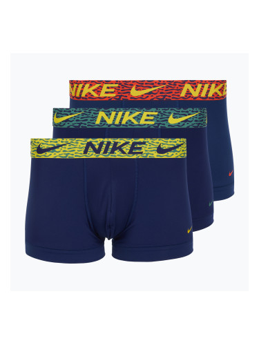 Мъжки боксерки Nike Dri-Fit Essential Micro Trunk 3 чифта blu void/lgh crim/brht citron/evergrn aura/abst wb