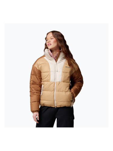 Дамско ватирано яке Columbia Pike Lake canoe/camel brown/dark stone