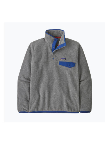 Мъжки суитшърт за трекинг Patagonia LW Synch Snap-T P / O nickel w / clement blue