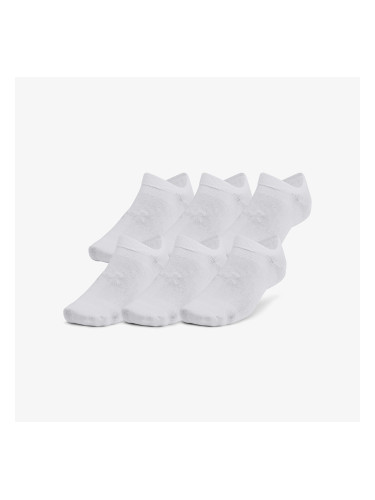 Under Armour Essential No Show 6pk White M