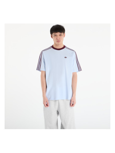 Тениска adidas Britcore Short Sleeve Ringer T-Shirt Crystal Sky XXL